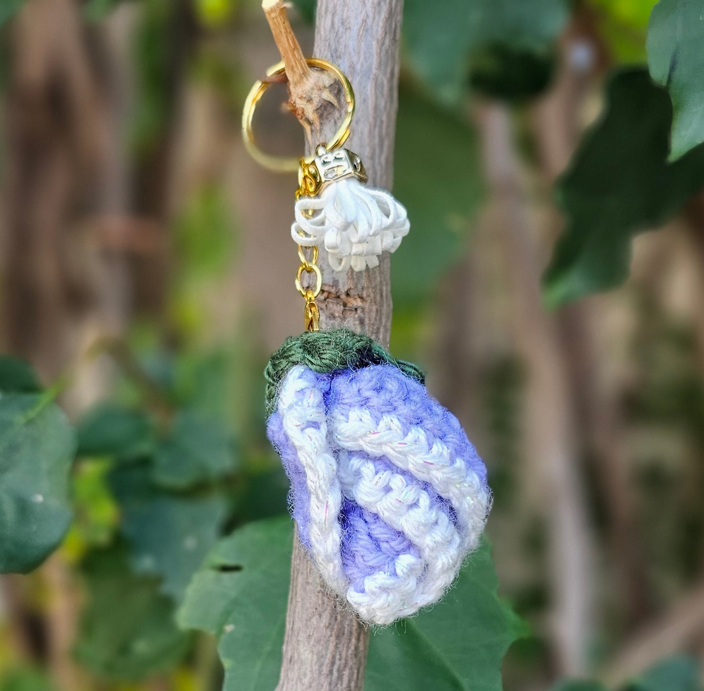 Crochet Flower Keychains