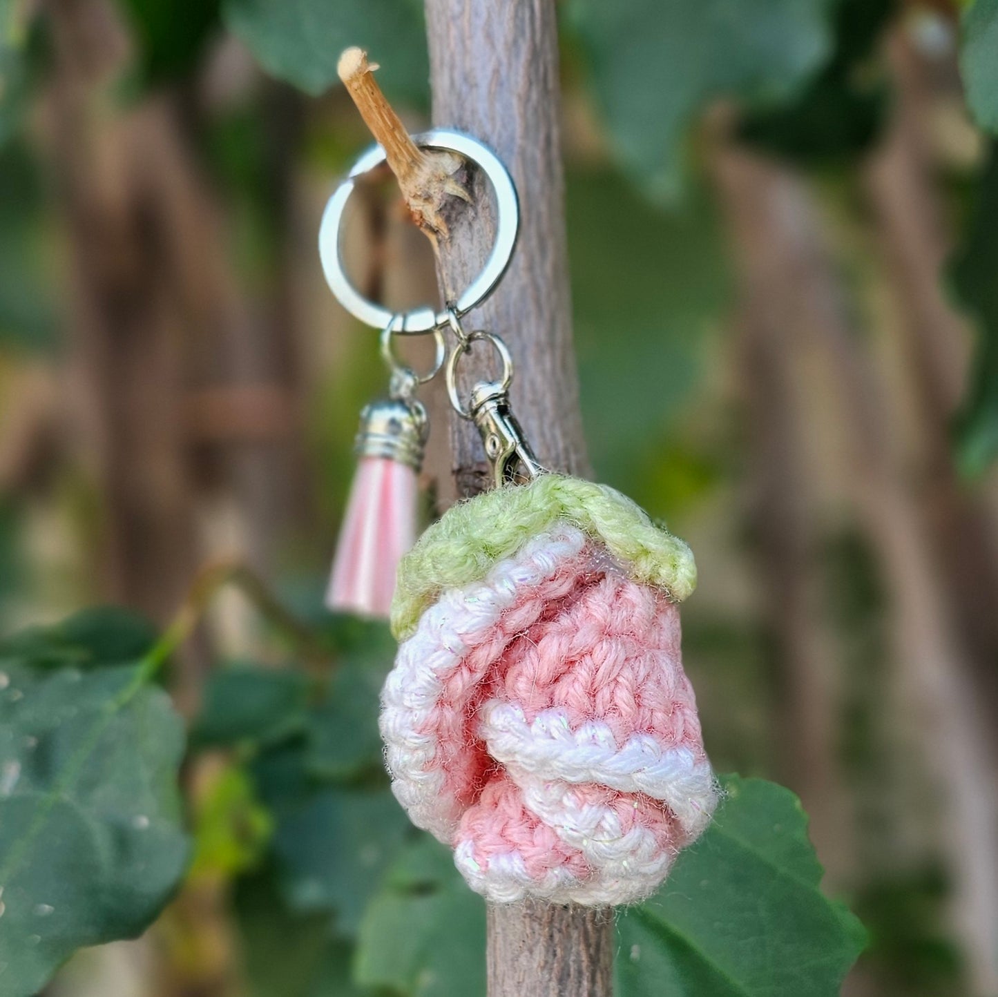 Crochet Flower Keychains