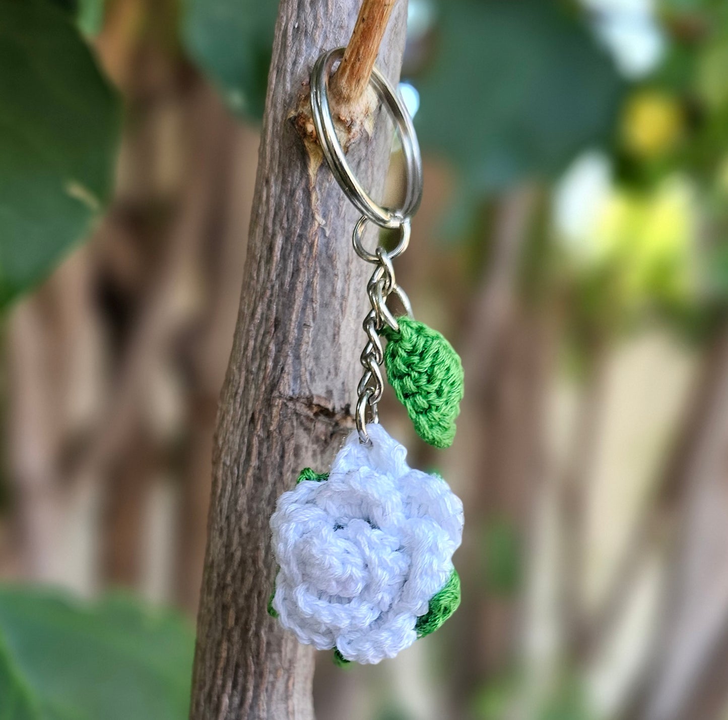 Crochet Flower Keychains