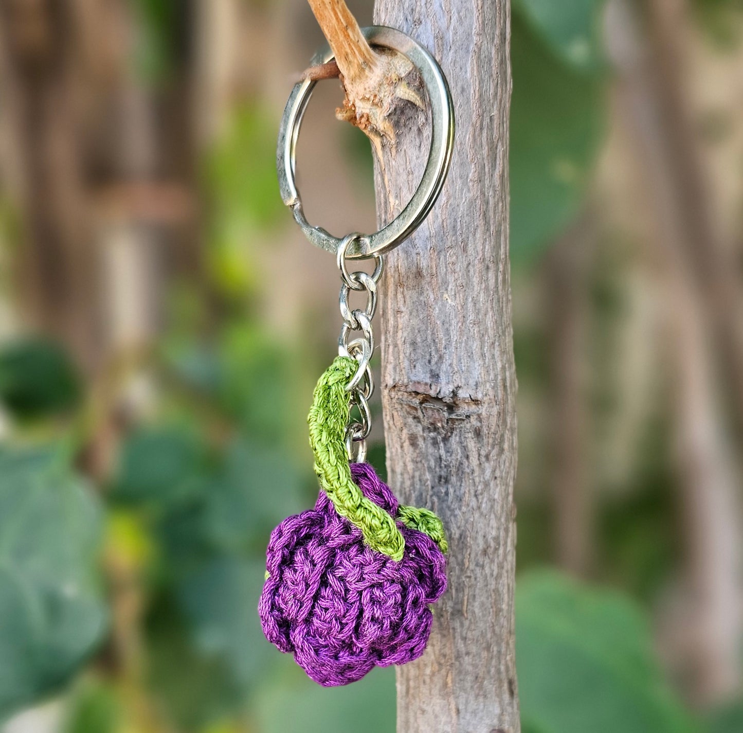 Crochet Flower Keychains