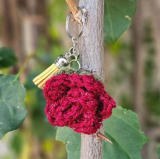 Crochet Flower Keychains